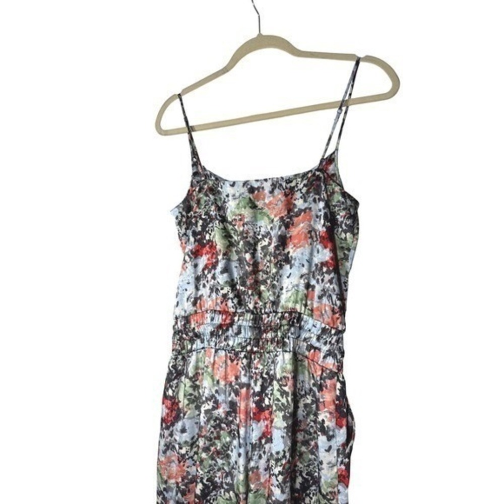 Cinq a Sept Finnley Impressionist Floral Jumpsuit Spaghetti Strap Drawstring S - Picture 6 of 6